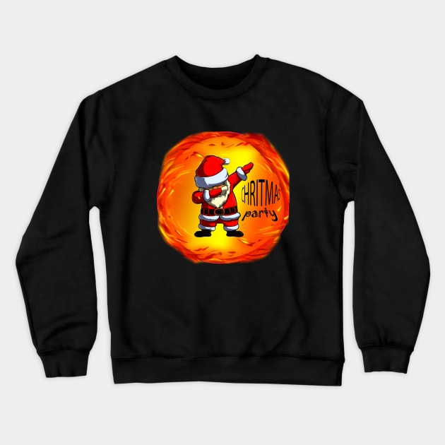 Dabbing Santa Crewneck Sweatshirt by O.M design